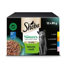 Imagine pentru Hrana umeda pentru pisici, Sheba Nature\'s Collection, Selectie mixta in sos, 12x85g din aceiasi categorie