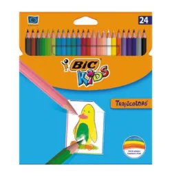 Imagine pentru Creioane colorate Tropicolors, 24 bucăți/set, Bic din aceiasi categorie