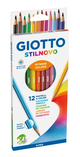 Imagine pentru Creioane colorate, 12 bucăți/cutie, Giotto Stilnovo din aceiasi categorie