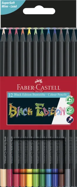 Imagine pentru Creioane Colorate 12 Culori Black Edition Faber-Castell din aceiasi categorie