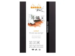 Imagine pentru Blocnotes grafic A5+ (16x21), portrait, 50 file,  Rhodia Touch Layout din aceiasi categorie