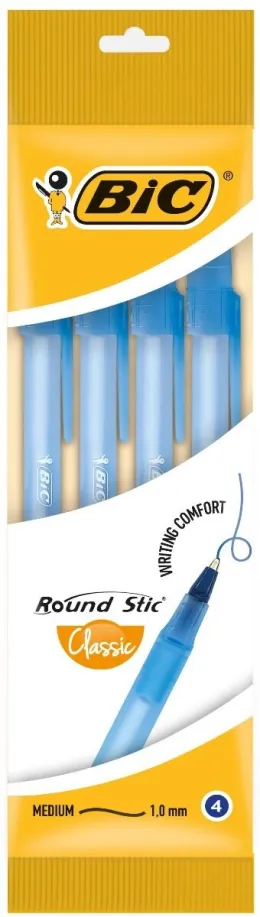 Imagine pentru Pix Round Stic Classic Bic, varf mediu, pasta albastra, 4 buc din aceiasi categorie