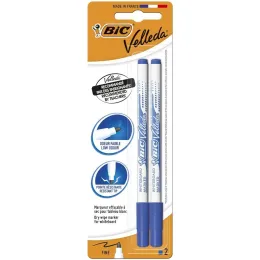 Imagine pentru Set 2 markere de tabla alba BIC Velleda 1721, varf subtire rotund, Albastru din aceiasi categorie