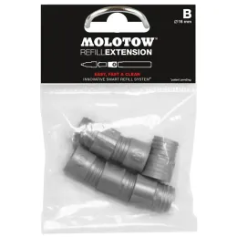 Imagine pentru Set 6 extensii pentru reumplere markere din seria 200 Molotow, 16 mm, Gri din aceiasi categorie