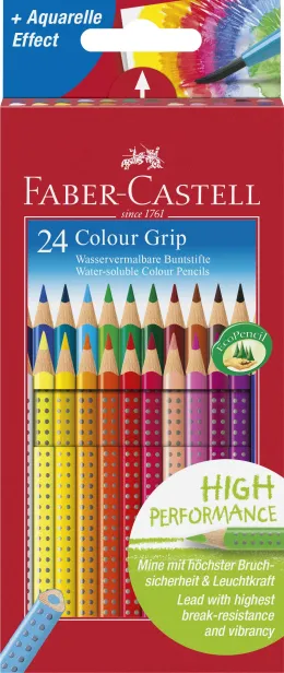 Imagine pentru Creioane Colorate 24 Culori Grip 2001 Faber-Castell din aceiasi categorie