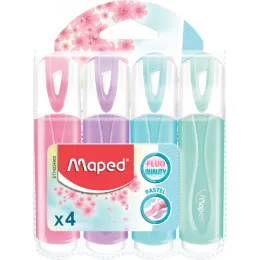 Imagine pentru Set 4 markere evidentiatoare Fluo\'Peps Classic Pastel Maped, Multicolor din aceiasi categorie