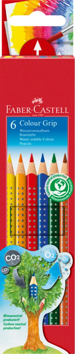 Imagine pentru Creioane Colorate 6 Culori Grip 2001 Faber-Castell din aceiasi categorie