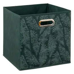 Imagine pentru Cutie depozitare 5five MIX\'IT, model floral, material textil, 31x31x31 cm, Verde smarald din aceiasi categorie