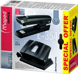 Imagine pentru Set Maped Essentials Metal 2 piese (capsator + perforator 20/25 coli) din aceiasi categorie