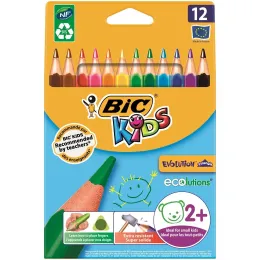Imagine pentru Creioane Colorate 12 Culori Triunghiulare Evolution Bic din aceiasi categorie
