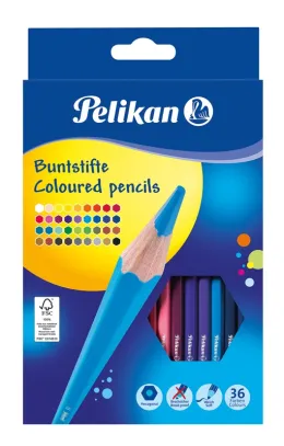 Imagine pentru Creioane Colorate Lacuite, Set 36 Culori, Sectiune Hexagonala din aceiasi categorie