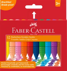 Imagine pentru Creioane Colorate Plastic 12 Culori Jumbo Grip Faber-Castell din aceiasi categorie