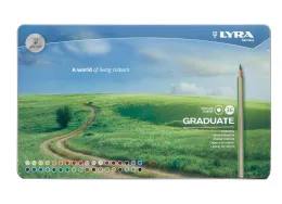 Imagine pentru Creioane Colorate Lyra Graduate Graphite, 36 Culori/Cutie Metalica din aceiasi categorie