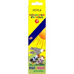 Imagine pentru Set 6 Creioane Colorate Acvila Maliv & Malevi Assorted Colors din aceiasi categorie