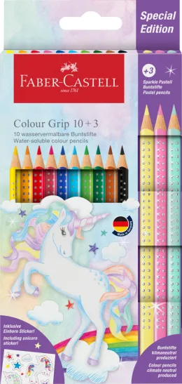 Imagine pentru Set Promo Creioane Colorate 10+3 Culori Grip 2001 Unicorni Faber-Castell din aceiasi categorie