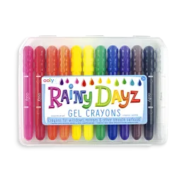 Imagine pentru Creioane Cu Gel Pentru Geam Si Sticla, Rainy Dayz, Set 12 Culori Lavabile din aceiasi categorie