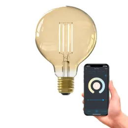 Imagine pentru Bec LED Smart Calex, reglabil prin aplicatie, G95, 806 lm, 1800-3000 K, E27, 220-240 V, 7 W din aceiasi categorie