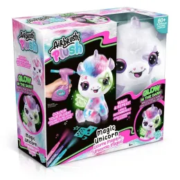 Imagine pentru Jucarie de plus de colorat Noriel Airbrush Plush Glow in the dark Magic Unicorn din aceiasi categorie