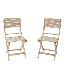 Imagine pentru Scaune gradina Naterial Solis II, pliabile, lemn, bej (set 2 buc) din aceiasi categorie