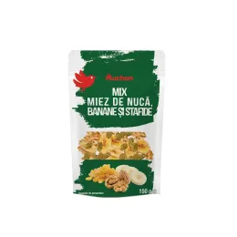 Imagine pentru Mix de miez de nucă, banane și stafide Auchan, 150 g din aceiasi categorie